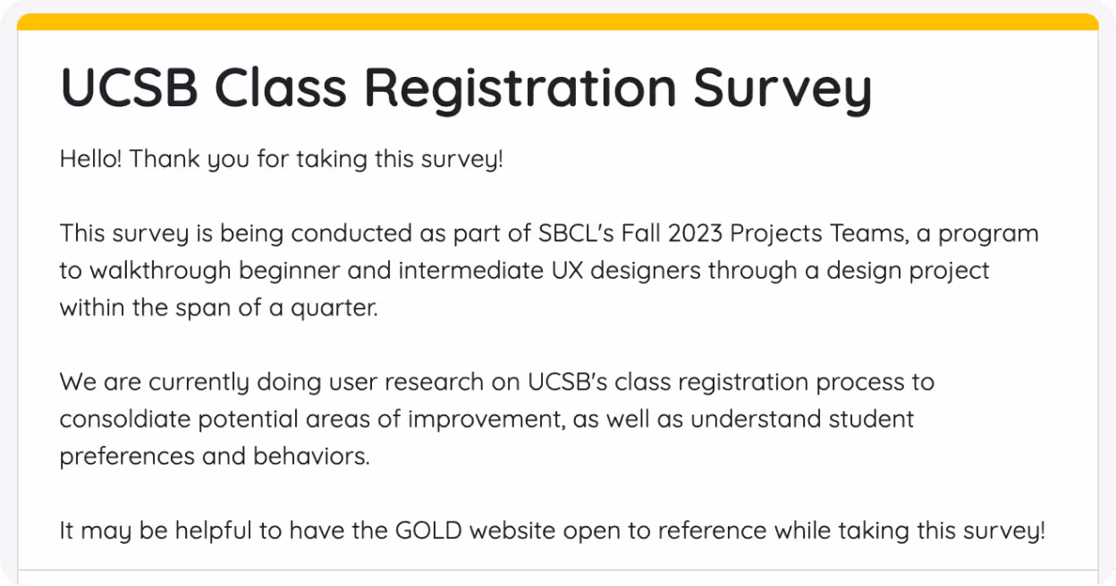survey greeting message